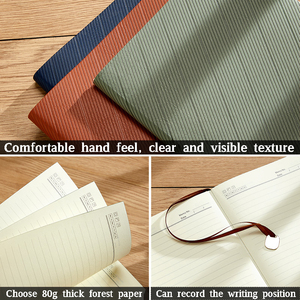 A5 <strong>Notebook</strong> Meeting Record Book Simple Business Office Imitation Leather Thick <strong>Notebook</strong> Can Be Used to Create Logos - Product Image 5