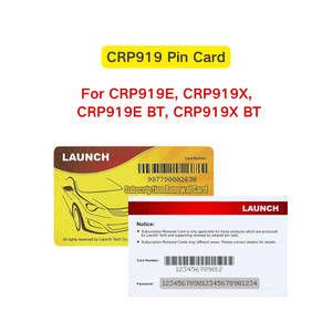 Starten Sie die 1-Jahres-Diagnosesoftware für die Abonnement-Verlängerung karte für die CRP919X CRP919E CRP919XBT-Lizenzkarte