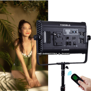 Yidoblo vendita calda A-2200IIX 2 in 1 set pannello metallico macchina fotografica riempimento lampada kit batteria alimentazione led studio video luce
