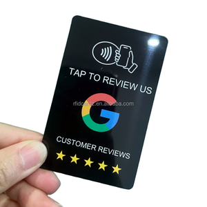 Impresión personalizada Código QR digital Tarjeta de comentarios de Google Tarjeta de regalo PVC Smart NFC Google Play - Product Image 6