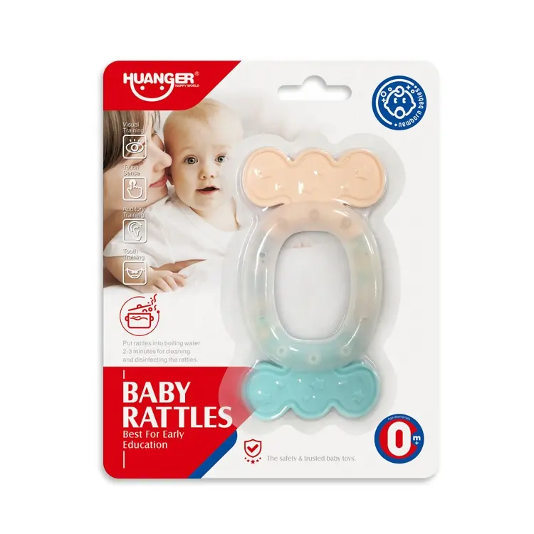 Baby rattle toys plastic PP boilable and sterilizable BPA free toy CE one 1 dollar shop items