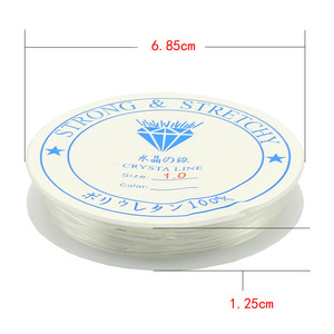 100Rolls 0.5-<strong>1mm</strong> Transparent Stretch <strong>Elastic</strong> Crystal Line Beading Rope <strong>String</strong> Jewelry Cord <strong>String</strong> Thread DIY Handmade Bracelet - Product Image 4