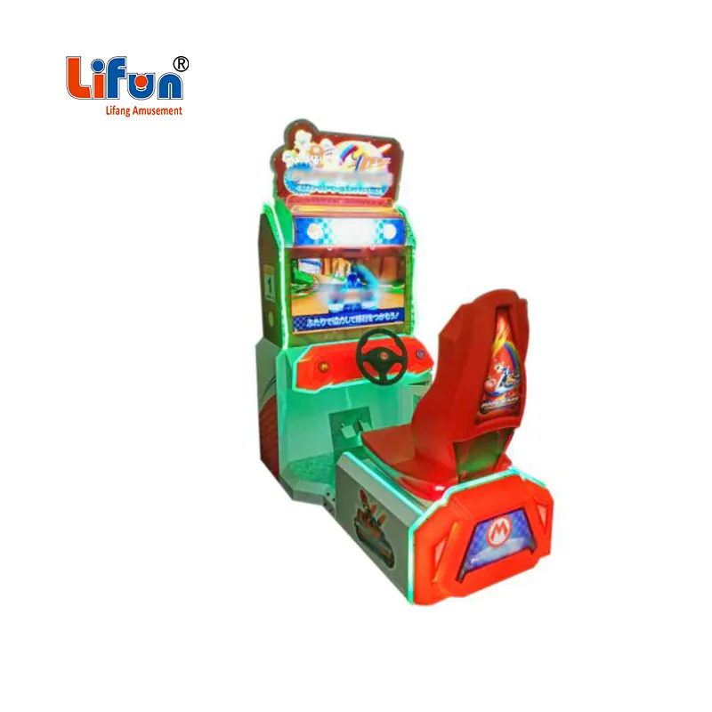 Wholesale Two Player Car Racing Arcade Game Machine coin operated driving race Simulator Video Racing Car Game Machine