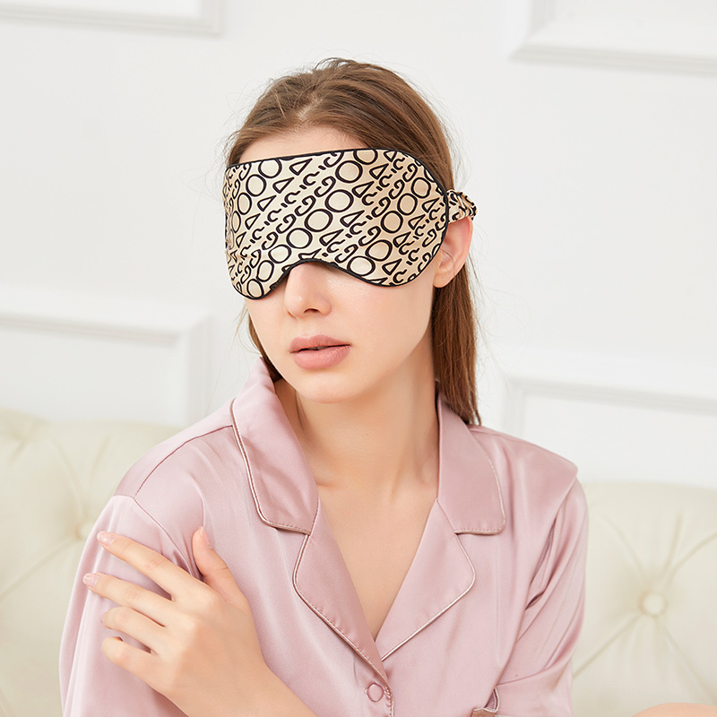 champagne gold Silk eye mask