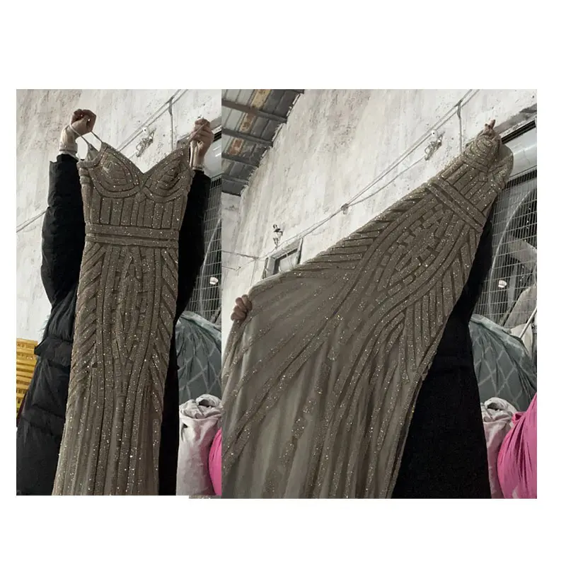 Vestido largo de fiesta sin mangas para mujer, ropa usada de segunda mano, elegante, de segunda mano, venta a granel de fábrica