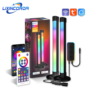 12ฉากเพลงโหมดแสงรอบเกมสมาร์ท Rgb Led Light Flow Light Bar พร้อมการควบคุมแอพ BT