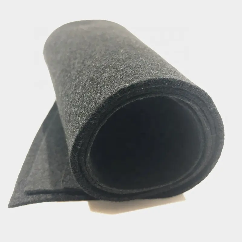 Filtro de saco de promoção, fibra de carvão japonesa desenvolvido, estrutura microporosa 2mm, tecido de carbono ativo para coleta de poeira