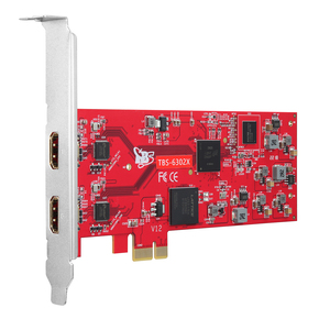 TBS 6302X PCIe Card 4K @ 30fps 2-ingresso per la codifica HDMI modulatore H.264 H.265 4-canale per supporta la trasmissione Radio TV - Product Image 2