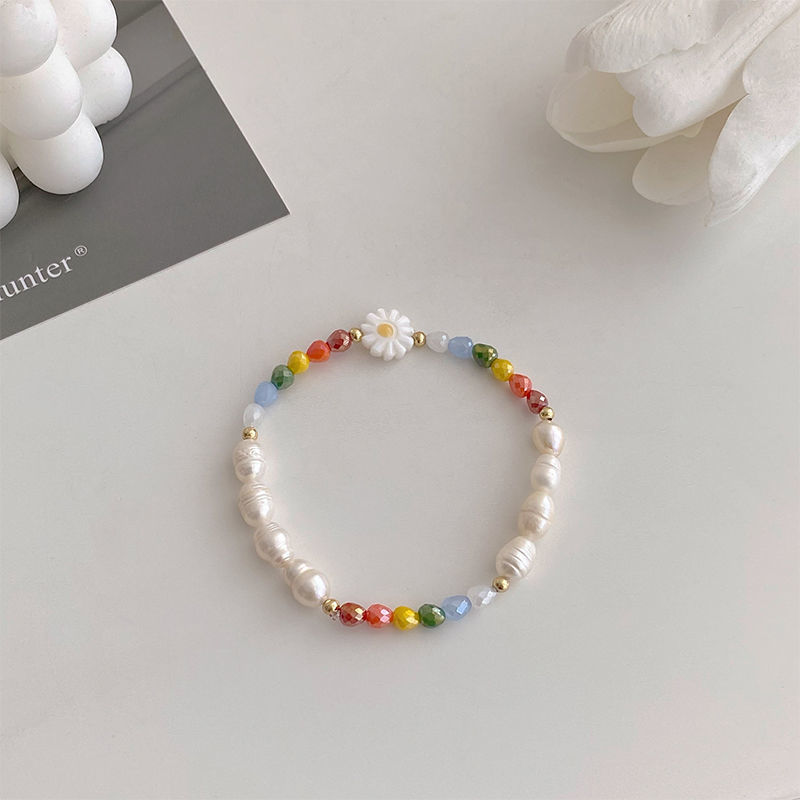 Bracelet marguerite colorée-Multi