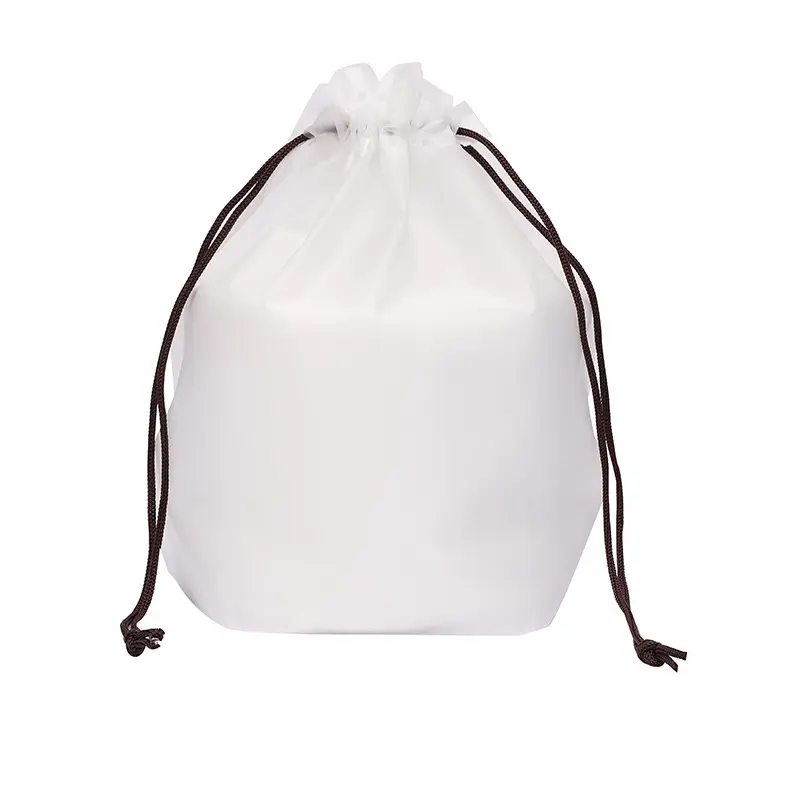small waterproof gift drawstring plastic bag popular frosted drawstring poly bag heavy duty matte gift eva drawstring bag logo
