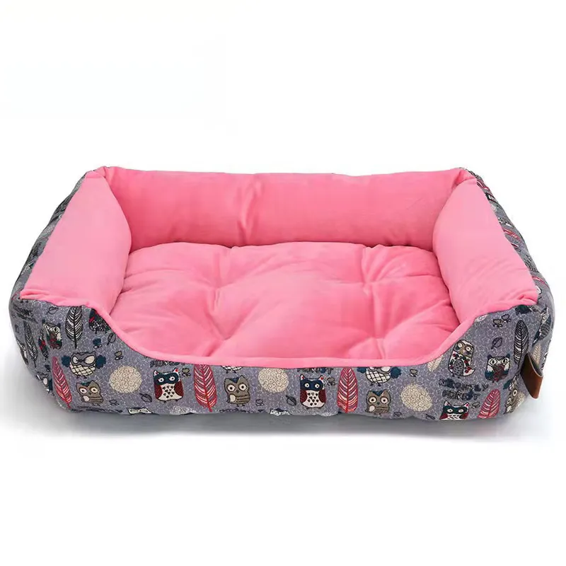थोक आपूर्तिकर्ता कुत्ते kennel निविड़ अंधकार पालतू बिस्तर सोफे नरम और आरामदायक अनादर में विभिन्न आकार
