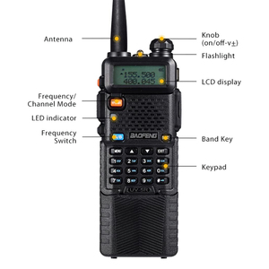 Baofeng UV-5R 8W 3800mAh Dual Band Ham Radio radioamatore ricetrasmettitore 128CH Baofeng Uv-5r UV 5R batteria lunga Uv 5r - Product Image 3
