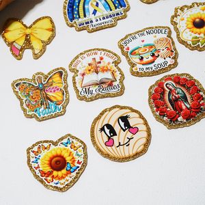 แผ่นอะคริลิคกลิตเตอร์แบบเรียบแผ่นตกแต่ง DIY อุปกรณ์เสริมสำหรับครูสัตว์แบบไม่มีรีลหรือที่ยึด - Product Image 4