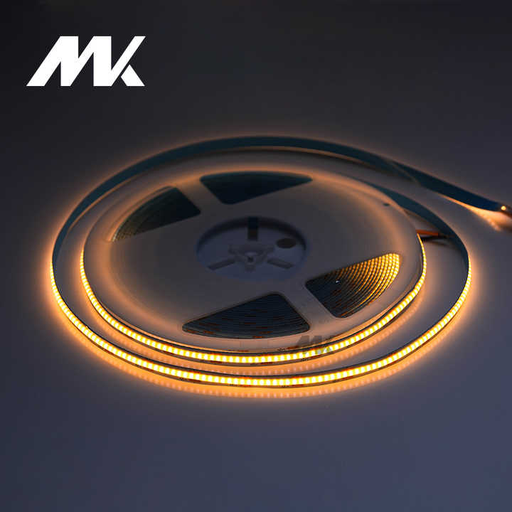 Kualitas tinggi 12V COB LED lampu Strip Smart Addressable peredupan 3000k 4000k 6500k CCT tahan air IP20 5m 320 Cold 24V Controller