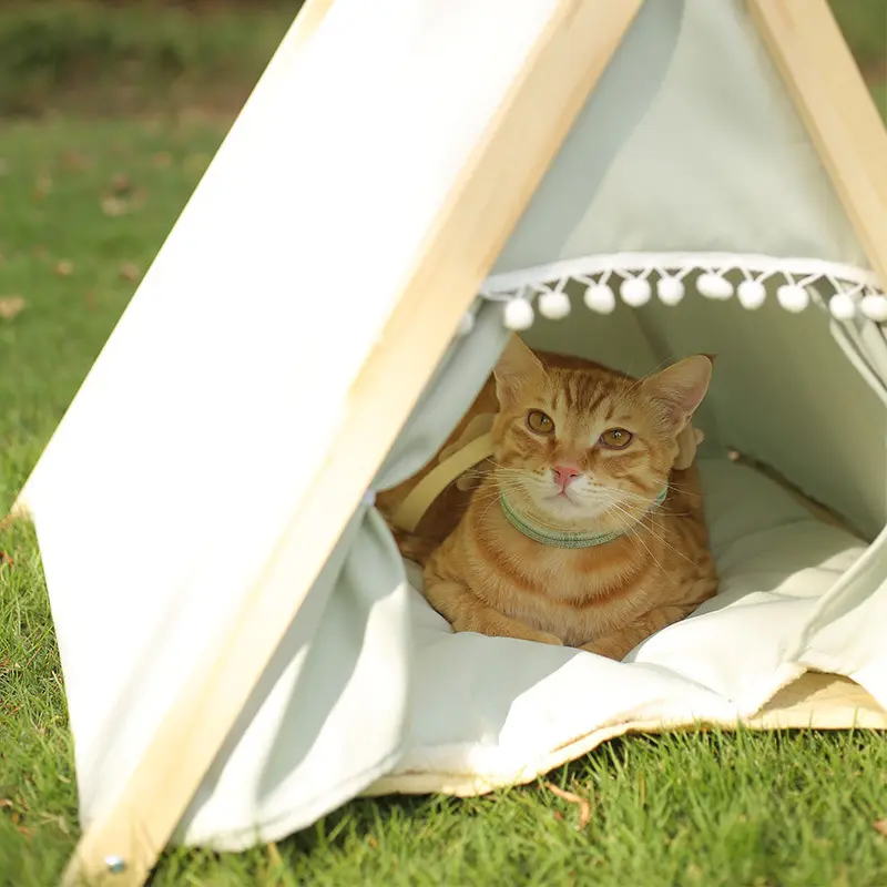 peppy buddies snuggle new triangular shape luxury very soft faux rabbit plush removable cushion dog pet tent cat cave