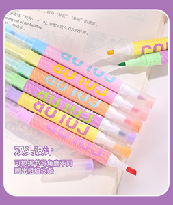 Double-ended Stacked <strong>Color</strong> <strong>Highlighter</strong> Student Key Marking <strong>Color</strong> Marker Stackable <strong>Color</strong> Handbook Pen Spot Wholesale - Product Image 6