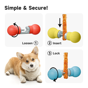 2025 kustom pemegang stik Champ Bully memegang tongkat Bully dengan aman untuk membantu mencegah tersedak untuk anjing - Product Image 2