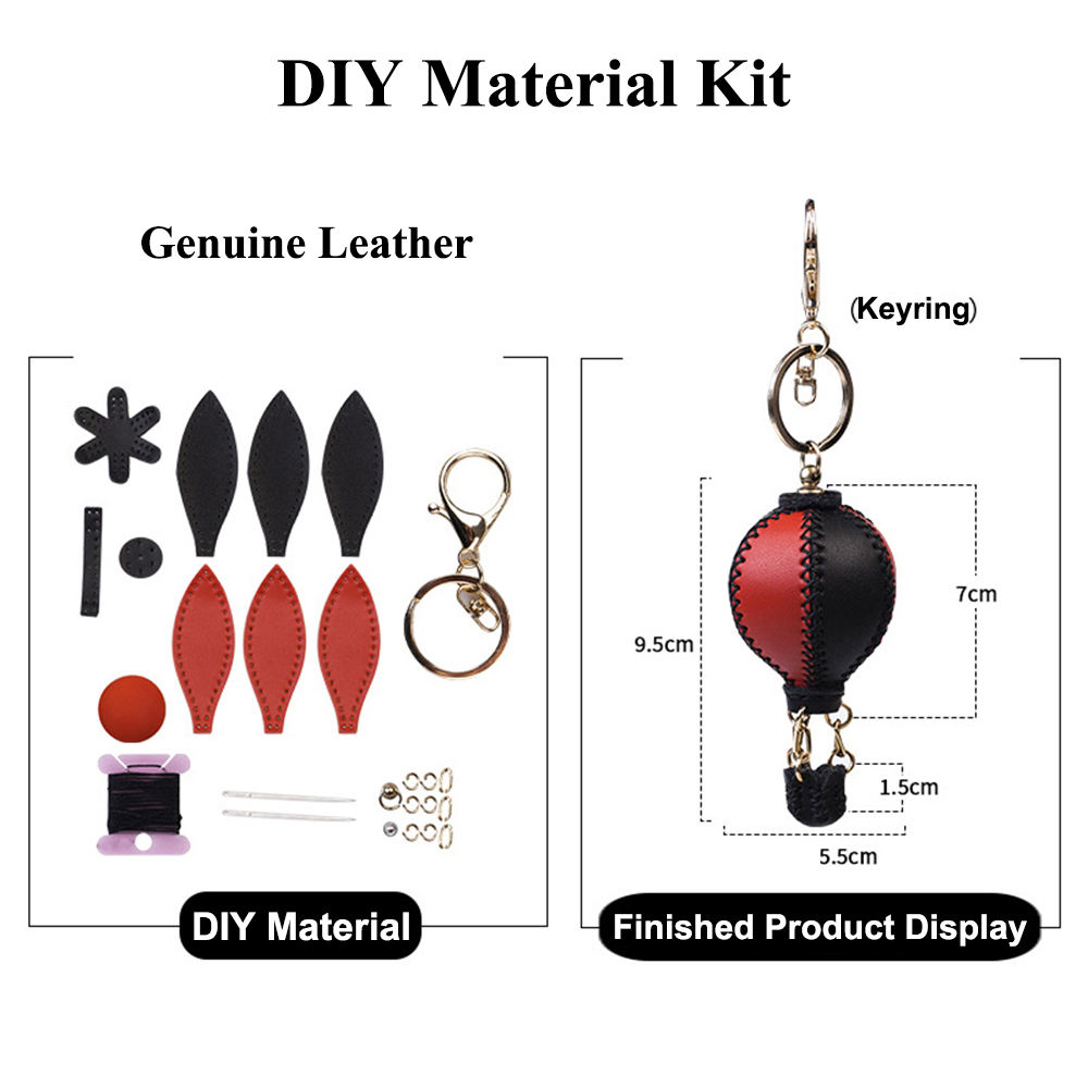 Porte-clés rouge et noir DIY