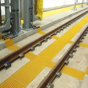 Molded FRP <strong>Grating</strong> For Industrial Walkway 38 Square <strong>Mesh</strong> ASTME 84 Class 1 Passed