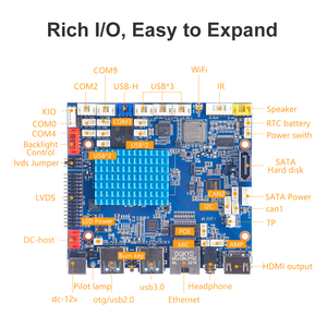 Liontron Open Source SBC Computer Linux Single Board Tablet Android Rockchip RK3568 1000M Ethernet - Product Image 6