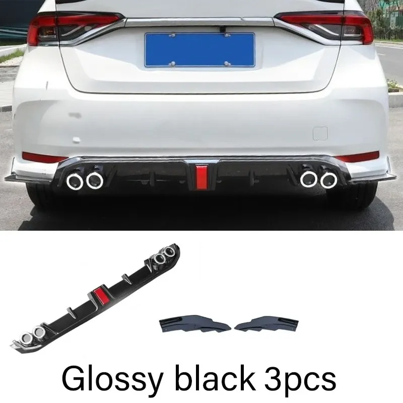 Glossy black 3pcs