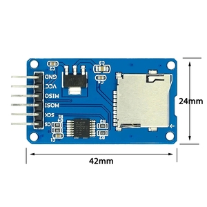 MicroSD-Kartenadapter Micro SD Karte Mini TF-Kartenlesermodul SPI-Schnittstellen mit Nivellierungs-Converter-Chip 5V/3,3V für Arduino DIY