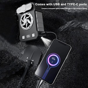 10000mAh asılı boyun/bel Fan mobil güç banka USB şarj edilebilir Mini taşınabilir Fan dijital ekran açık bel monte Fan