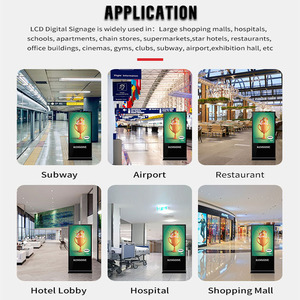 CKD SKD OEM reklam LED ekran paneli dokunmatik fonksiyonu isteğe bağlı 5mm alışveriş merkezi WIFI USB LCD dijital Poster ekran - Product Image 6