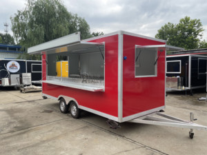 DOT CE Mobile Fast Food Truck Ice Cream Vending Van Customized Food Trailer with Kitchen Equipment