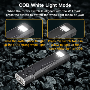 Richfire Siêu Sáng LED Đèn Pin Di Động Làm Việc Torchlight Với Tùy Chỉnh Edc Nam Châm Clip USB Sạc Không Thấm Nước Nguồn Ánh Sáng - Product Image 5