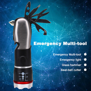 Linterna de mano multiherramienta, luz de emergencia, portátil, con batería, LED, para Camping - Product Image 6