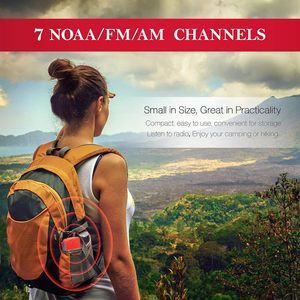 2000MAh Xách Tay Đài Phát Thanh Tự Vận Động Tay Quay Đài Phát Thanh Khẩn Cấp Với Đèn Pin LED SOS Báo Động AM/FM Thời Tiết Gió Đài Phát Thanh - Product Image 5