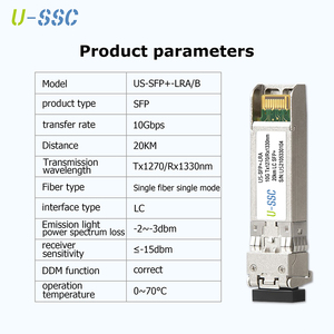 H compatibile 10G BiDi SFP modulo ricetrasmettitore ottico 20KM LC bidirezionale 1330nm/1270nm DDM reti ricetrasmettitori in fibra ottica - Product Image 6