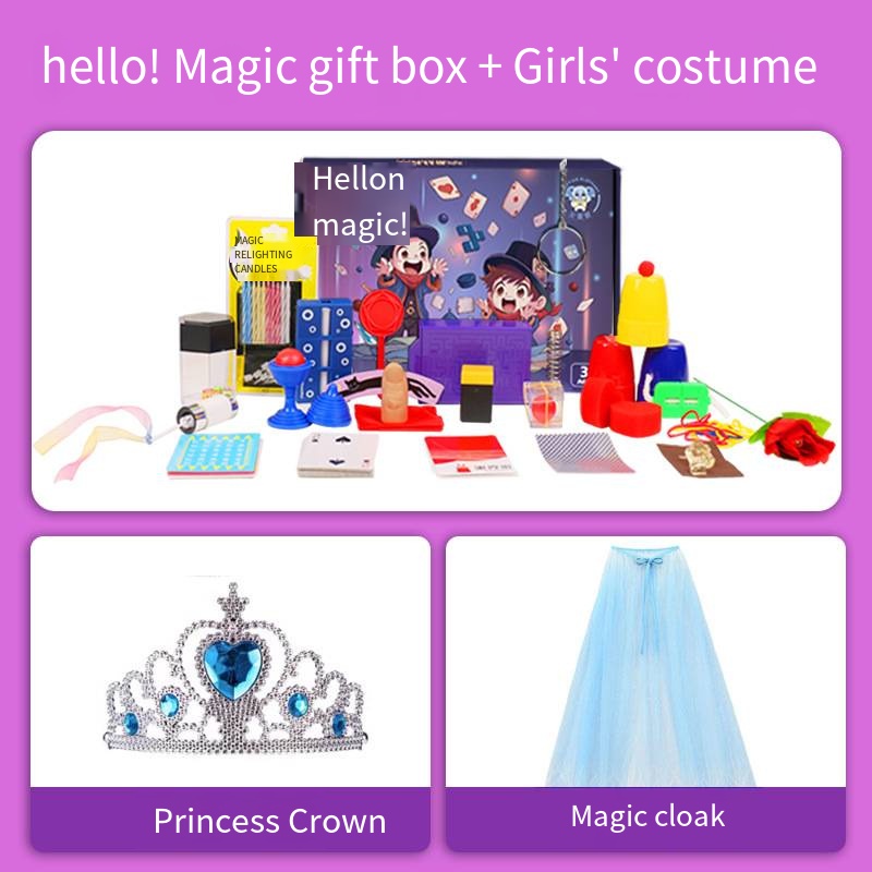 bonjour coffret cadeau magique + costume de performance version filles