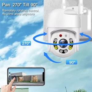 Glomarket กล้องรักษาความปลอดภัย PTZ 3MP ไร้สายกลางแจ้งกล้องรักษาความปลอดภัย IP Wi-Fi วิสัยทัศน์กลางคืนตรวจจับการเคลื่อนไหว2ทางเสียงสมาร์ท - Product Image 5