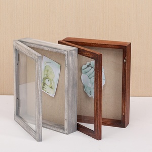 8x10&quot; Rustic Shadow Box Display case 3d Rustic Wood Picture <strong>Frame</strong> - Product Image 2