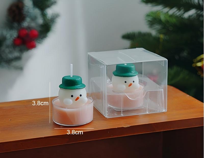 Bonhomme de neige chapeau vert (parfum: poire douce et figue)