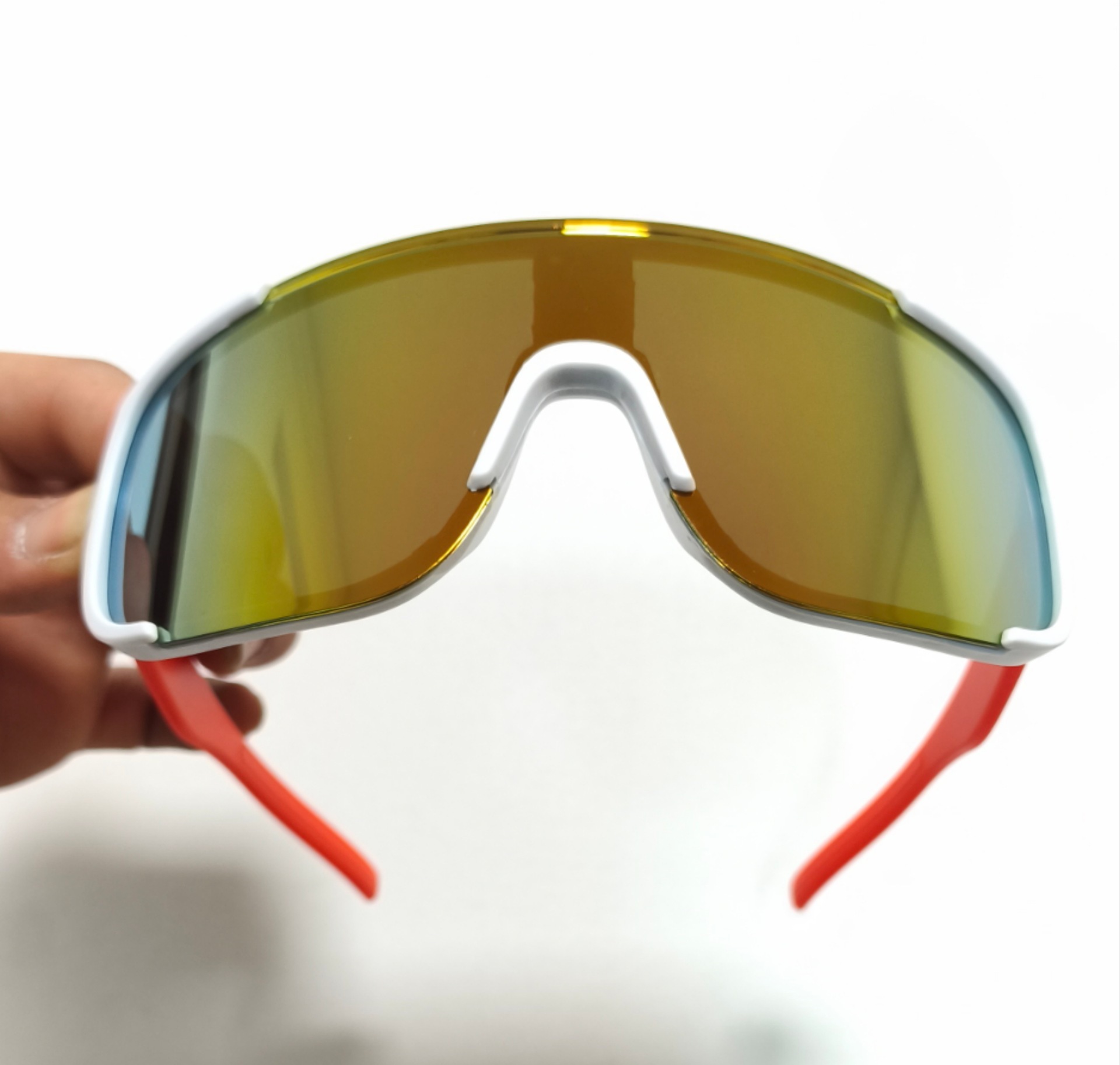 White frame-orange leg-red mercury