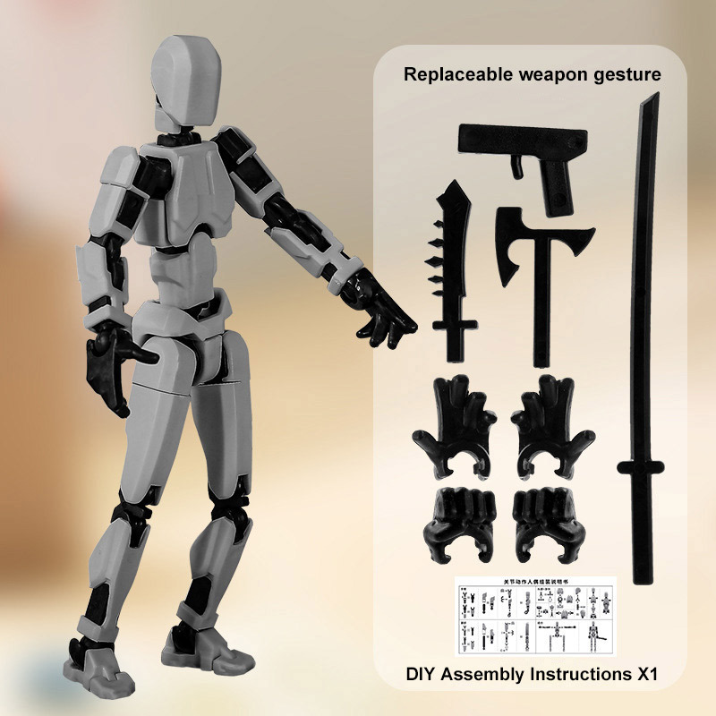 Arma Mech-4 gris grande 4 modo