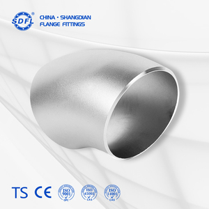 Gomito Senza Saldatura a 45 Gradi in Acciaio Inox JIS B2311 SCH40, Raccordo per Tubi Stampato di Grado Industriale, Saldatura di Testa con Smussatura - Product Image 1