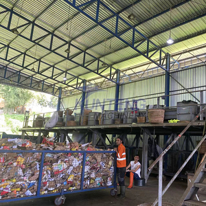 Macchine professionali per lo smistamento dei rifiuti solidi urbani a flusso d'aria di plastica per la vinatura dei rifiuti attrezzature sistema di separazione dei rifiuti