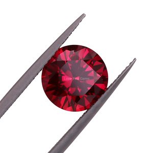 Loose <strong>Rubi</strong> Round Shape 8HS&amp;8AS Cut Corundum Red <strong>Ruby</strong> Stone Price Per Carat 5# Synthetic Gemstone Red <strong>Ruby</strong>