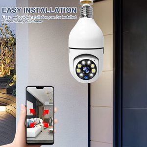 V360 pro app 720P kablosuz kamera 2.4G WIFI ampul kapalı kamera tavan montaj - Product Image 5