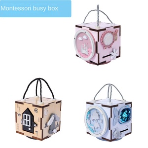 Wooden Children's Handheld Busy <strong>Box</strong>, Early Education <strong>Box</strong>, Hands-on and Brainy Baby Puzzle <strong>Toy</strong> - Product Image 2