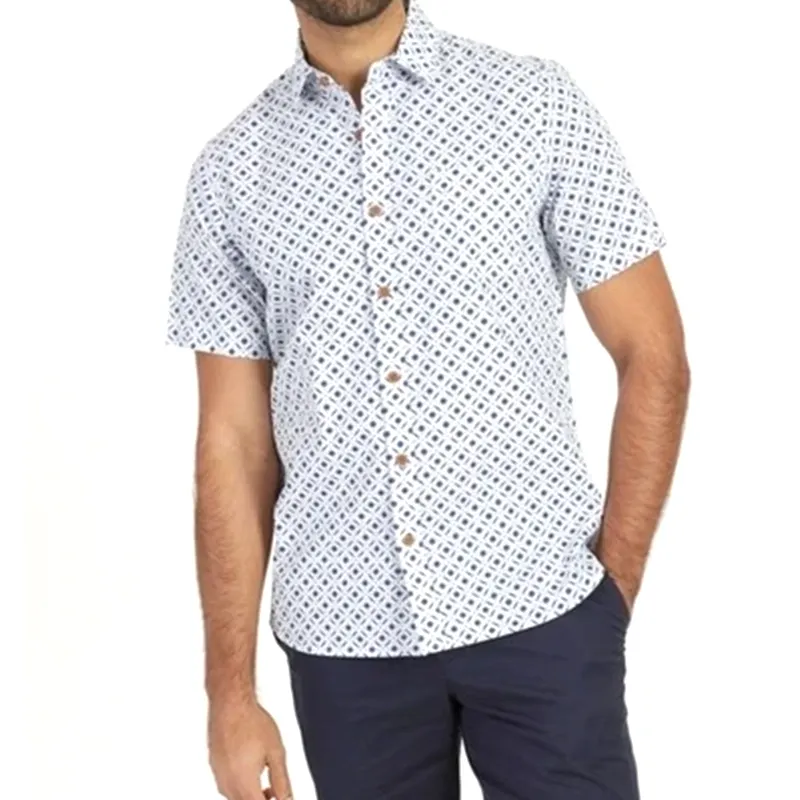Camisas de algodón con botones para hombre, ropa de trabajo de talla grande europea y americana, fabricante chino