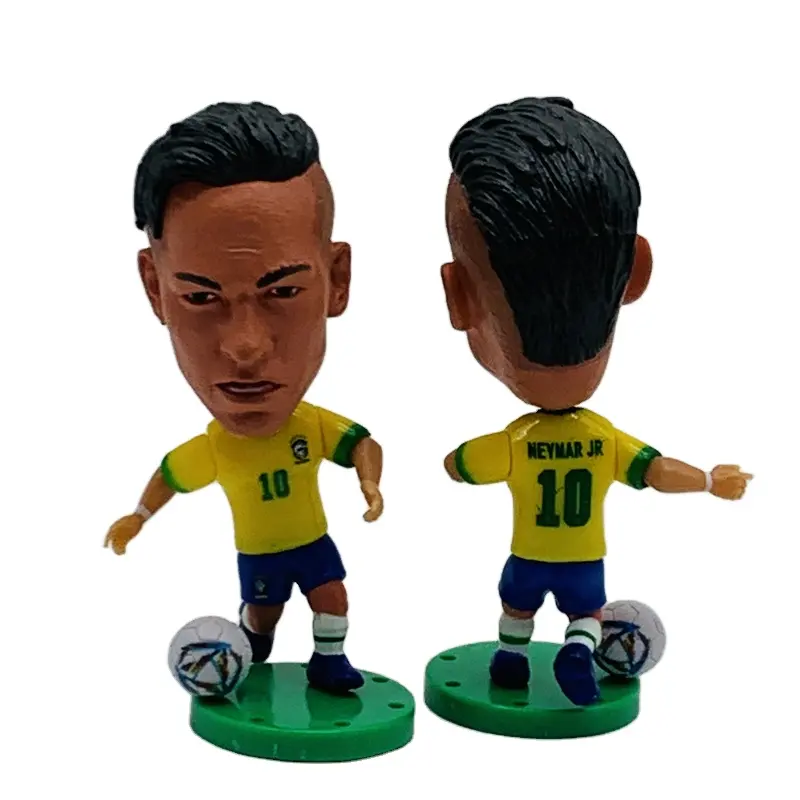 Soccerwe Brasil Equipo Nacional Neymar Figura de acción para fanáticos y coleccionistas