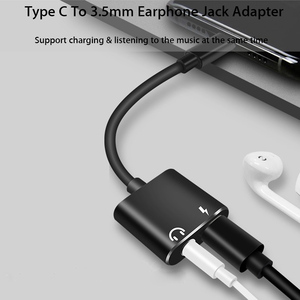 3.5mm AUX ses kablosu 2 in 1 USB C tipi şarj ses adaptörü için Leeco Le Max 2/pro kulaklık araba USB-C şarj aleti kablosu Xiaomi - Product Image 5