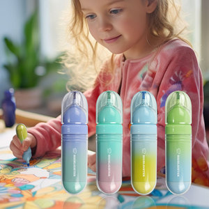 KHY Non-Toxic 4 Color <strong>Chisel</strong> <strong>Tip</strong> <strong>Highlighter</strong> Marker Pen Set Mini <strong>Highlighter</strong> Pen Writing Smoothly <strong>Highlighter</strong> Pen Cute Set - Product Image 5