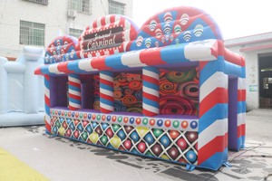 インフレータブルグランドカーニバルショップミッドウェイブースゲーム用コンセッションストールパビリオンテントアイスクレズムインフレータブル楽しいフェア4 in 1ゲーム付き - Product Image 5