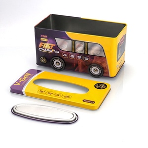 卸売ユニークなクリエイティブデザイン缶金属錫カスタム車形ティッシュボックス - Product Image 2